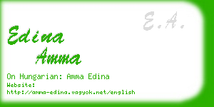 edina amma business card